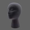 Foldable Female Mannequin Wig Display Head with EPS Flocking view 2