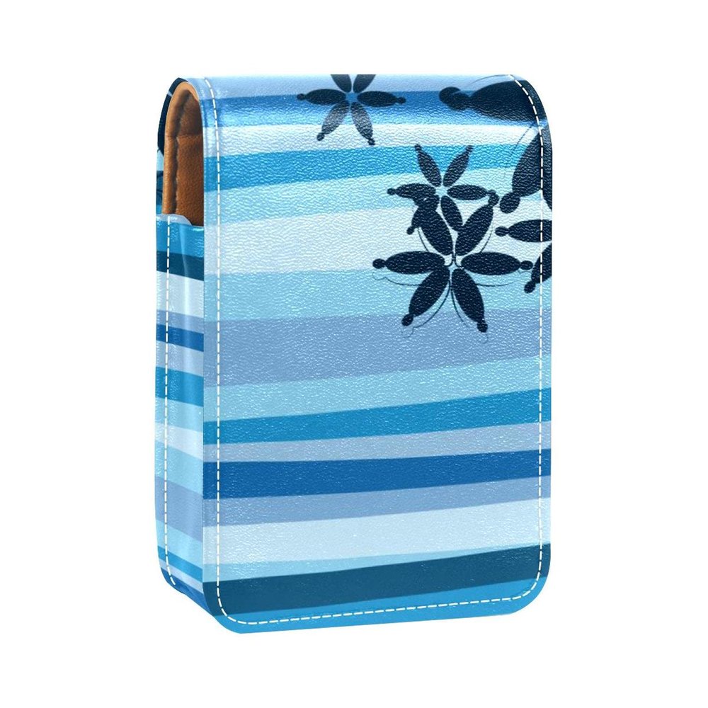 Dinosaur Blue Never Stop Exploring Lipstick Case with Mirror