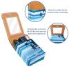 Dinosaur Blue Never Stop Exploring Lipstick Case with Mirror view 4