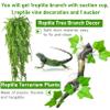 Hamiledyi Reptile Corner Branch and Hanging Vine Terrarium Decor with Suction Cup view 2