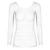 MSemis Women's Long-Sleeve Transparent Fishnet Mini Dress view 4