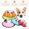 Stainless Steel Dog and Cat Bowl XS - Orange view 2