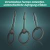 Roluck Silicone Male Urethral Dilator Set with Pull Rings, 3 Pieces view 3