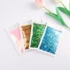 DIY 10g Ultra-Thin 4mm Letter-Shaped PET Nail Glitter, Laser Dark Violet view 2