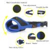 HEELE Dog Muzzle, Adjustable Loop, Breathable, Secure Fit for Small to Medium Dogs, Prevents Biting, Chewing, and Barking (L, Blue) view 2