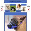 HEELE Dog Muzzle, Adjustable Loop, Breathable, Secure Fit for Small to Medium Dogs, Prevents Biting, Chewing, and Barking (L, Blue) view 4