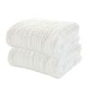 YeBon Baby Muslin Bath Towels, 6-Layer Cotton, 105 x 105 cm, White, 2-Pack view 1