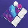 GLAMLENS Keira Blue Opaque Blue Monthly Contact Lenses with Case, -4.00 Diopters, 1 Pair view 4