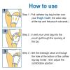 summerr Catheter Leg Bag Holder, Urinary Drainage Bag Sleeve for Incontinence (5 Pieces, L) view 4