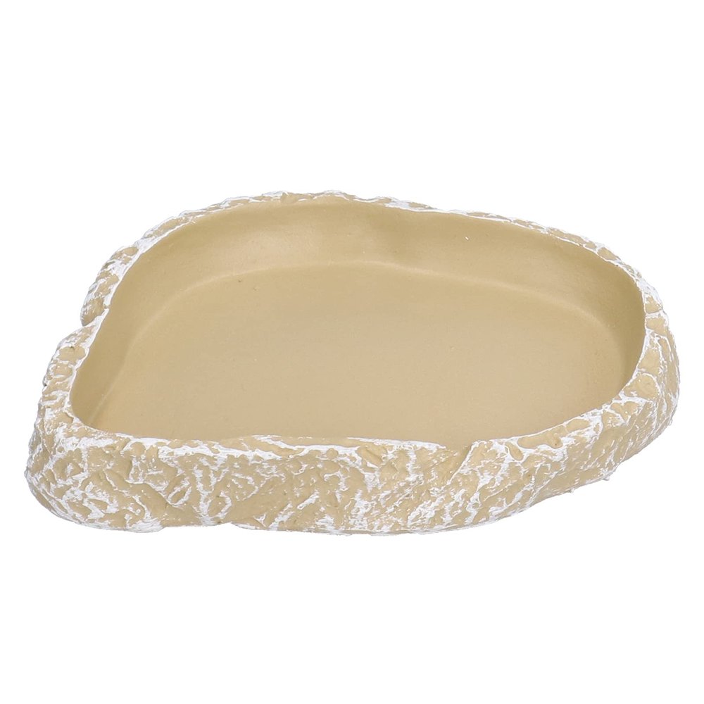 Zerodis Reptile Feeding Bowl, Resin Pet Water Bowl, 4.2x3.0in, Lizard Gecko Pet Bowls for Aquarium