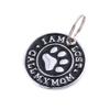 Cat & Dog ID Tag, Cute Print, Mini, Blue, S view 4