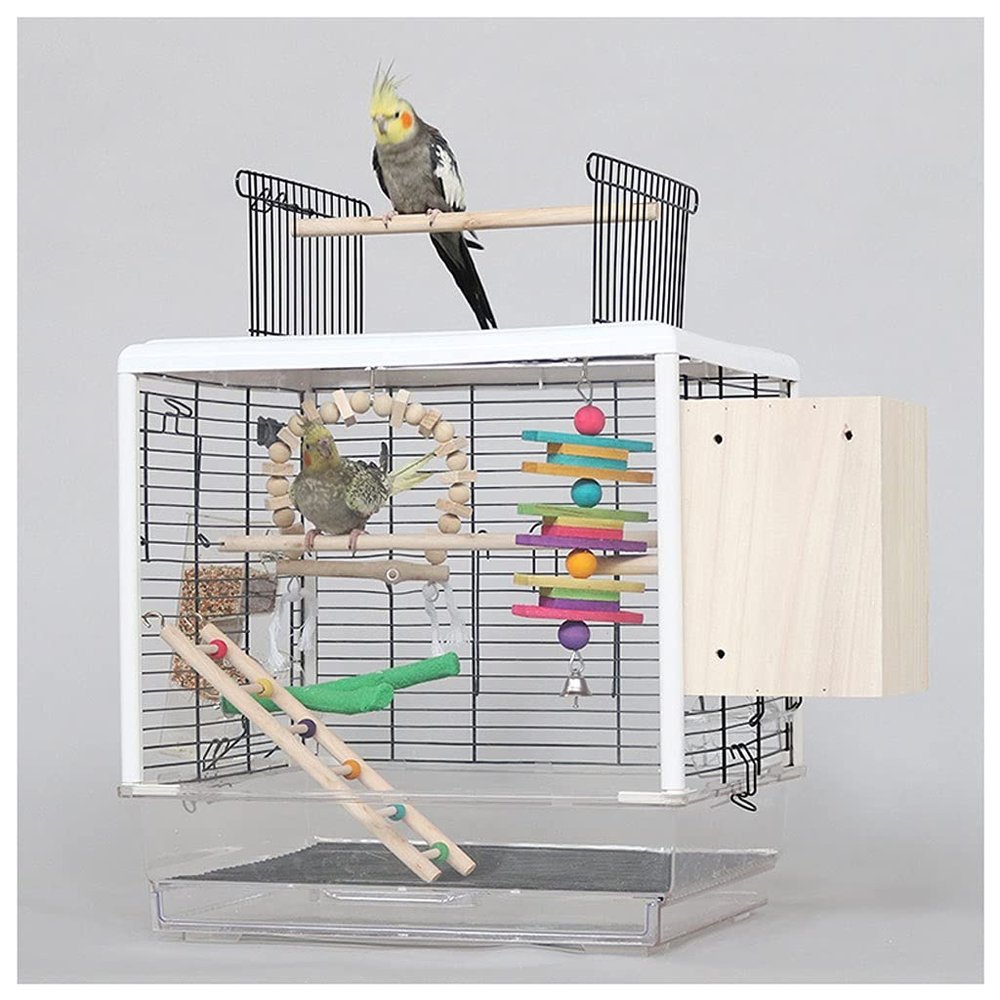 Large Metal Bird Cage with Breeding Box, Color A