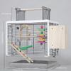 Large Metal Bird Cage with Breeding Box, Color A view 2
