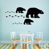 Zdklfm69 Animal Polar Bear Wall Decal, Self-Adhesive Waterproof Vinyl Wall Art, 76 x 142 cm view 1