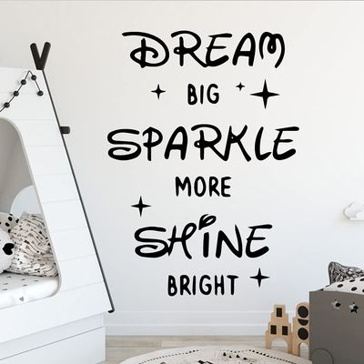 Zdklfm69 Dream Quote Wall Decal, Decorative Waterproof Sticker, 57 x 78 cm