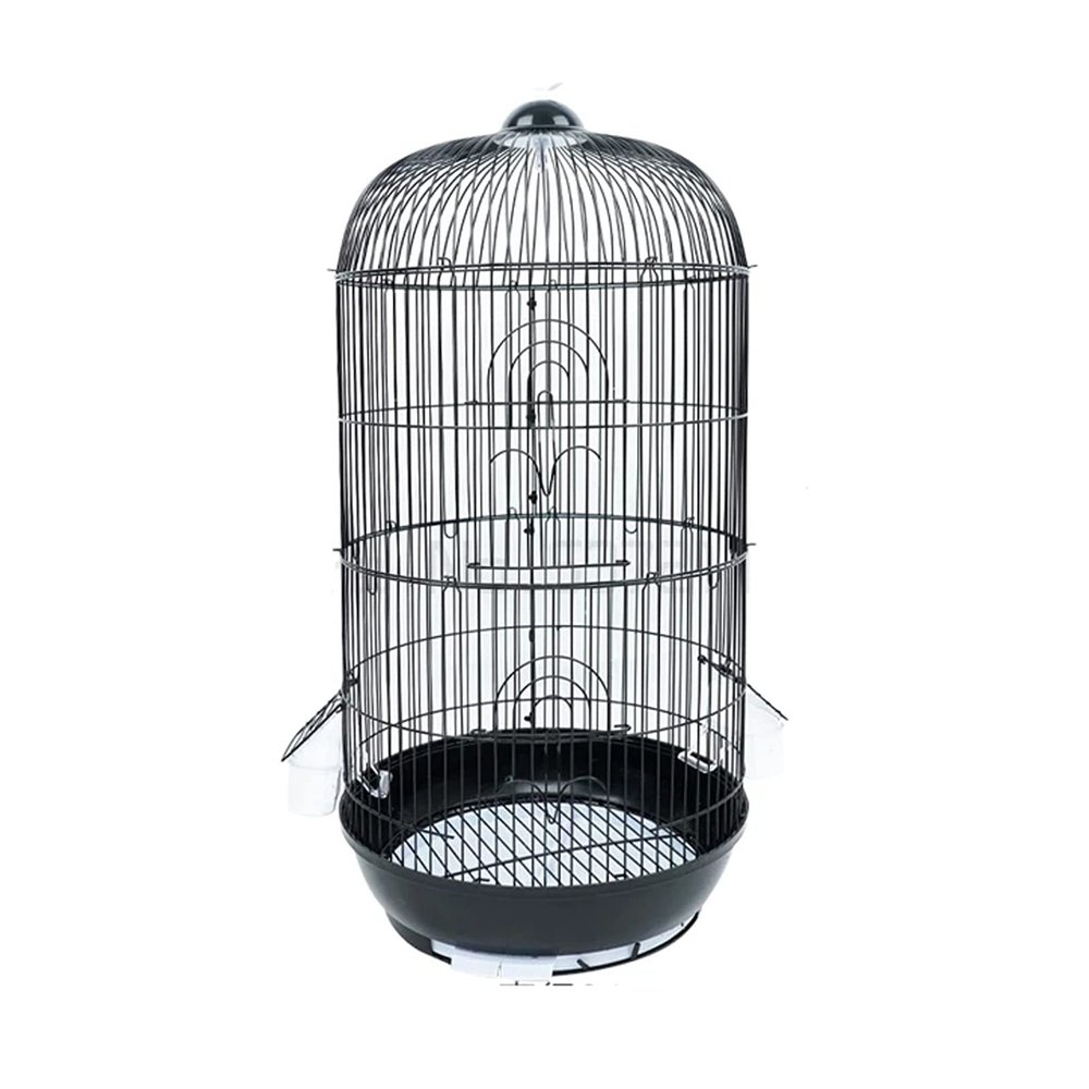 QTBH Round Birdcage, White, 70 x 34 cm