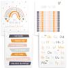 Papierschmiede 4-Piece Kids’ Poster Set, English Learning Posters, 30 x 40 cm, ABC Alphabet & Numbers view 1