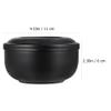 Lurrose Stainless Steel Shaving Soap Bowl for Men with Lid, Black view 4