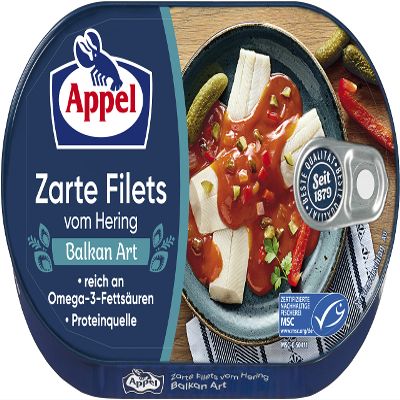 Appel Tender Herring Fillets, Balkan Style, 200 g