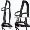 Heinick Performance Anatomical Bridle, Black Patent, Tapered Noseband, Thoroughbred, Classic view 1