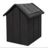 Dog House, Pet Den, Graphite Koleinen + Black Oxford, R1: 32 x 38 cm view 3