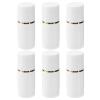 6-Pack 20 mL Refillable Sponge-Top Travel Bottles, White view 1