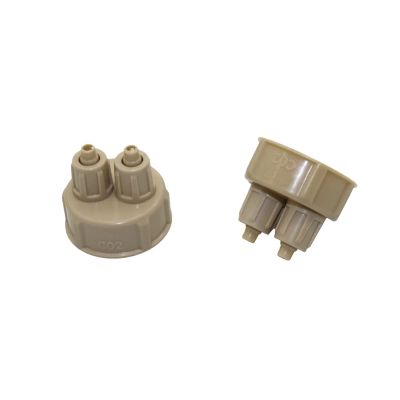Hose Connector Adapter with 3 Quick-Screw Caps for Aquarium DIY CO2 Generator Kits