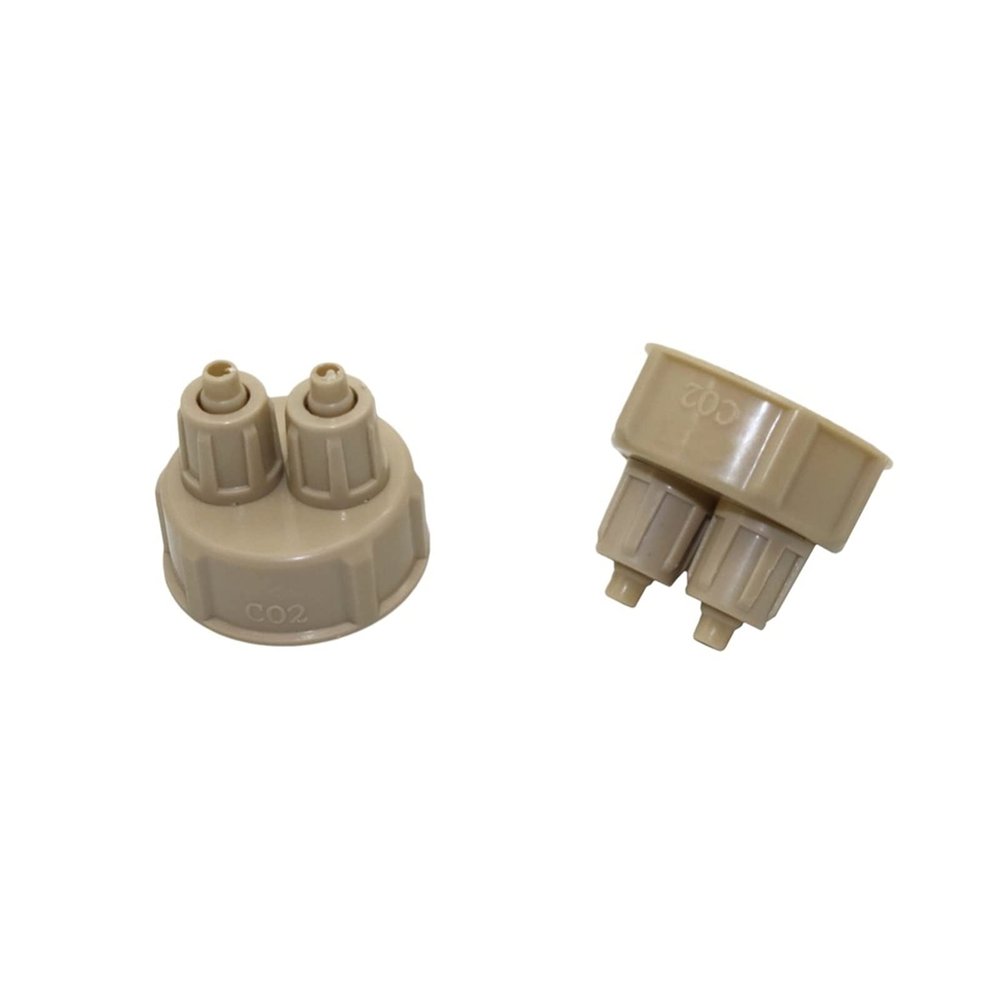 Hose Connector Adapter with 3 Quick-Screw Caps for Aquarium DIY CO2 Generator Kits