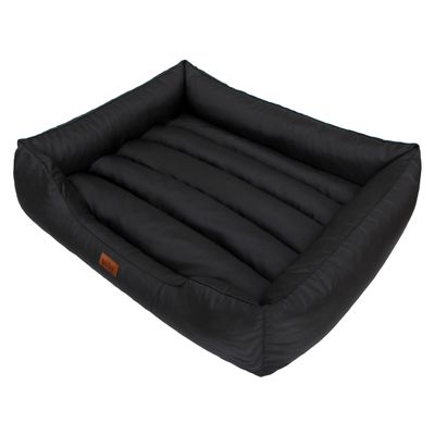 HOBBYGARDEN Comfort Dog Bed, XL, 65 x 50 cm, Black