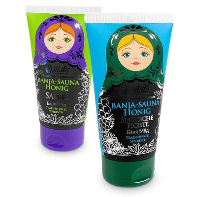 2-Pack Vitalis Banja Sauna Honey Cream, 120 mL Tube