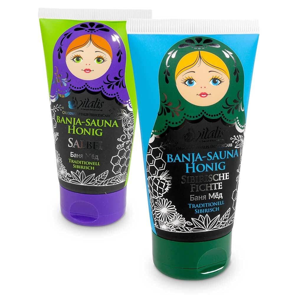 2-Pack Vitalis Banja Sauna Honey Cream, 120 mL Tube