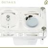 AntHouse Acrylic Ant Farm 9 x 5 x 1.3 cm with Mushroom Moisture System and Complimentary Ants, Light Blue view 2