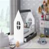 BDW House-Style Toddler Bed with Drawer, 140 x 70 cm view 1