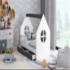 BDW House-Style Toddler Bed with Drawer, 140 x 70 cm view 2