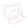 BDW House-Style Toddler Bed with Drawer, 140 x 70 cm view 3