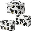MIRASON Makeup Bag Set, 3-Piece Travel Cosmetic Organizer Set for Women view 1