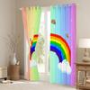 Rainbow Curtains for Girls, Cute Colorful Lollipop Window Panels for Kids’ Bedrooms and Living Rooms, 2 Panels, 175 x 140 cm, Good Room-Darkening Effect view 4