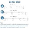 Dog Collar and Leash, Soft Easy-Clean Vegan Leather with Rose Gold Buckle, Pink, Size S (31–42.9 cm) view 4