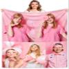 Gudina Personalized Photo Blanket with Name, Extra-Soft Cozy Throw, 31.5 x 47.2 in view 1