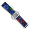 Diasticker Dexcom G6 Fixation Band, Flexible, Waterproof, Strong Hold, Medium 25–35 cm, Blue Flowers view 1