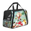 Soft Foldable Pet Carrier with Christmas Design for Cats and Dogs view 1