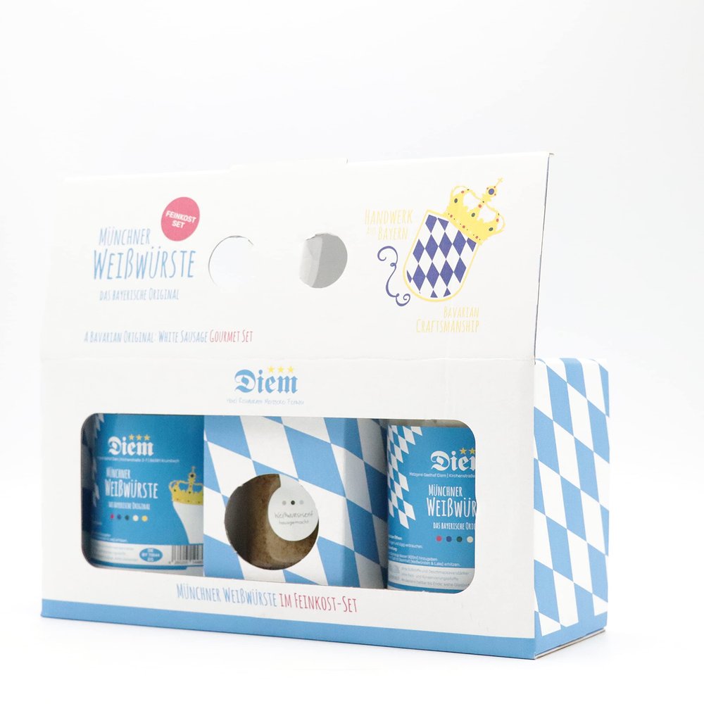Munich Weisswurst Gift Set with Sweet Mustard