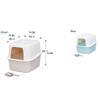 Liudan Fully Enclosed Cat Litter Box, Removable, Splash-Resistant, Color B view 2