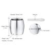 MeMeDIY Personalized Small Stainless Steel Cremation Urn for Human or Pet Ashes with Photo, Engraving, and Birthstones view 2
