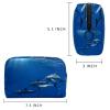 Portable Makeup Bag for Women and Girls, Underwater Dolphins view 2