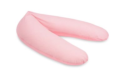 pic Bear Classic 190 cm Nursing Pillow – Premium Pregnancy Pillow (100% Jersey Cotton, Spots Flamingo Solid Pink)
