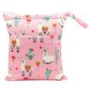 Egurs 4-Piece Reusable Wet Bag Set, 4 Sizes, Waterproof Washable Organizer Bags for Cloth Diapers, White Bear Foundation view 3