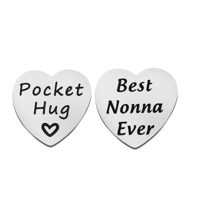 Lywjyb Birdgot Grandma/Nonna Gift, “Best Nonna Ever,” Silver, 0.98 Inch