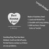 Lywjyb Birdgot Grandma/Nonna Gift, “Best Nonna Ever,” Silver, 0.98 Inch view 2