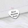 Lywjyb Birdgot Grandma/Nonna Gift, “Best Nonna Ever,” Silver, 0.98 Inch view 4